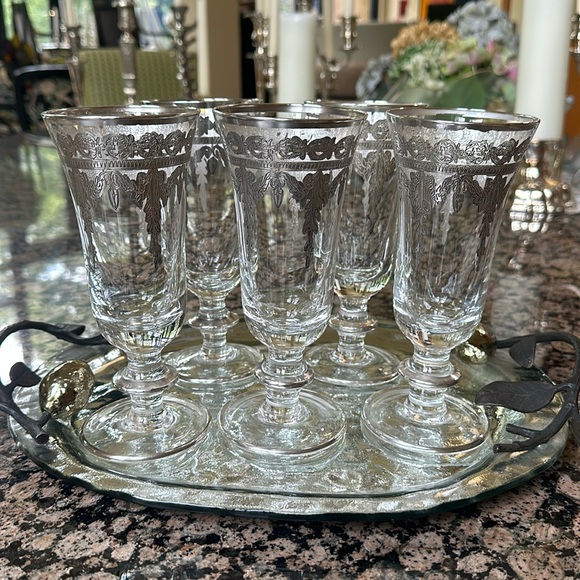 Arte Italica Vietro Platinum Flutes/Goblets - Picture 1 of 10